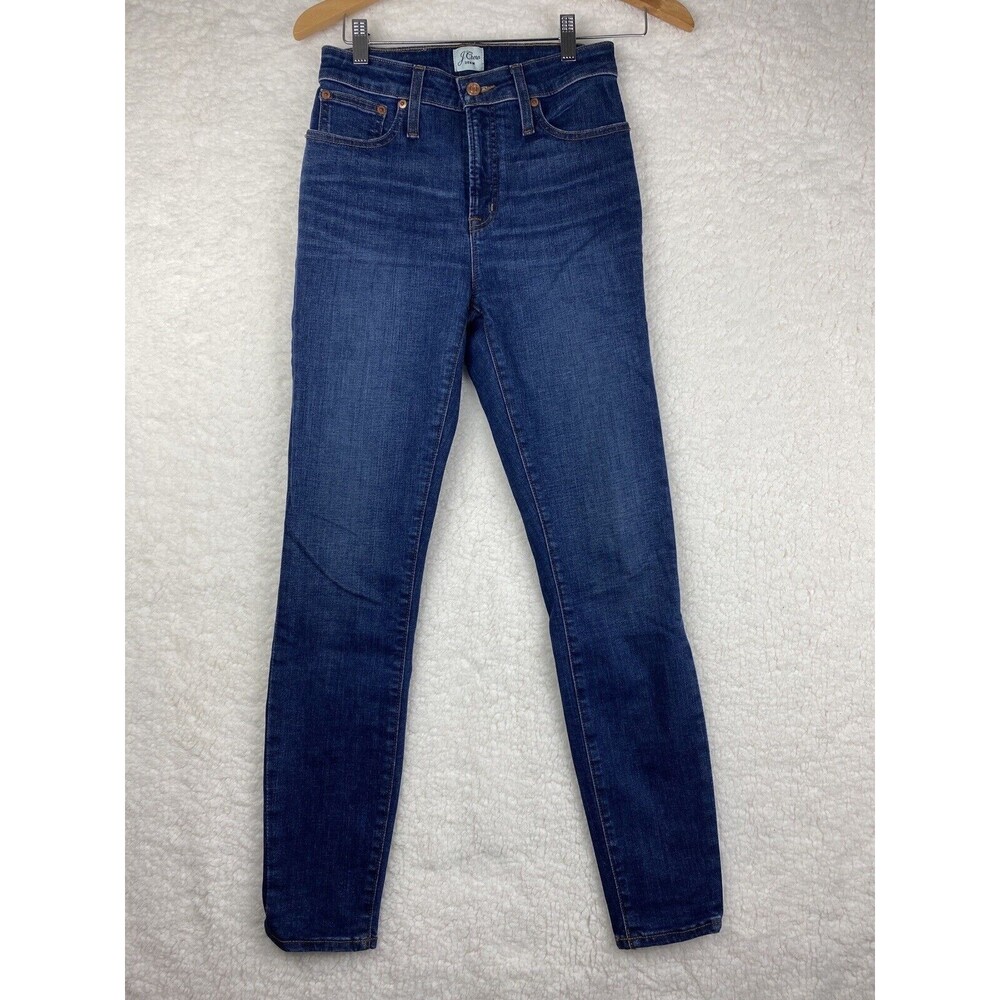 J Crew Curvy Toothpick Jeans 2 26 Medium Wash Skinny Women’s